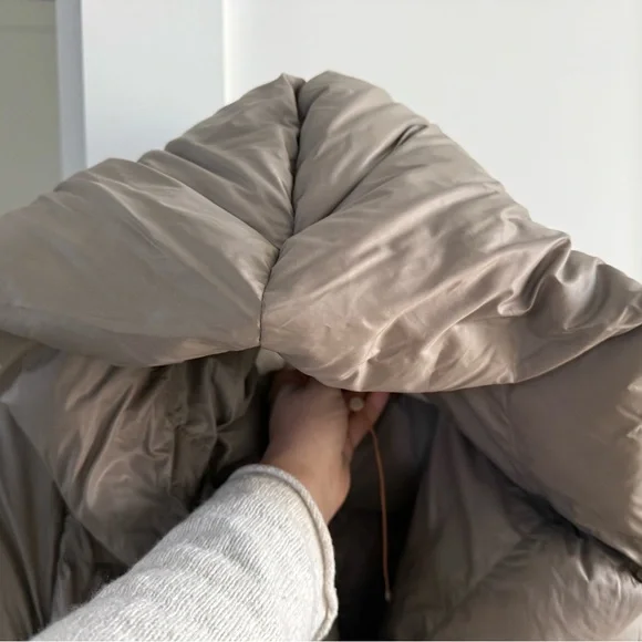 Quince Taupe Puffer Jacket - Picture 9 of 9